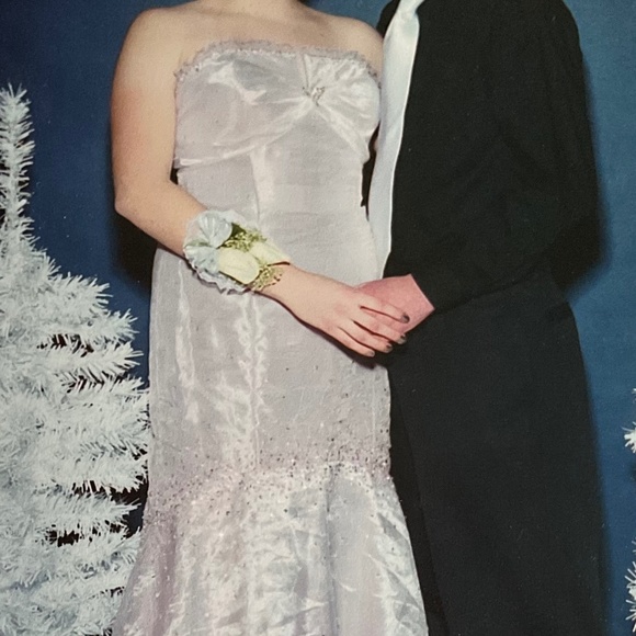 Joli Prom Lilac Beaded Fishtail Dress - Picture 1 of 10
